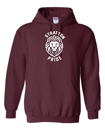 Stratton Maroon Hooded Sweatshirt