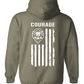 COURAGE: Veteran's Day Hooded Sweatshirt