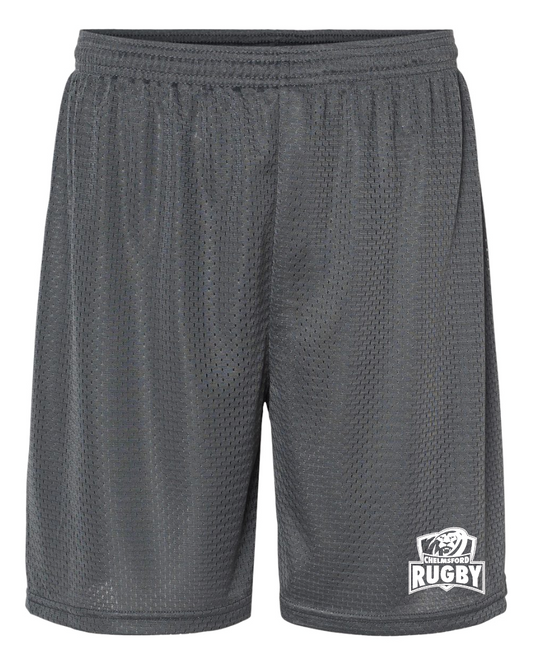 RUGBY GREY Mesh Shorts